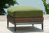 Horizon Hall Brown/Green Outdoor Ottoman with Cushion - P572-814