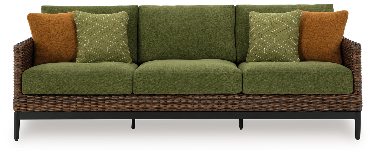 Horizon Hall Outdoor Sofa, 2 Lounge Chairs, Ottoman and Coffee Table - P572P3
