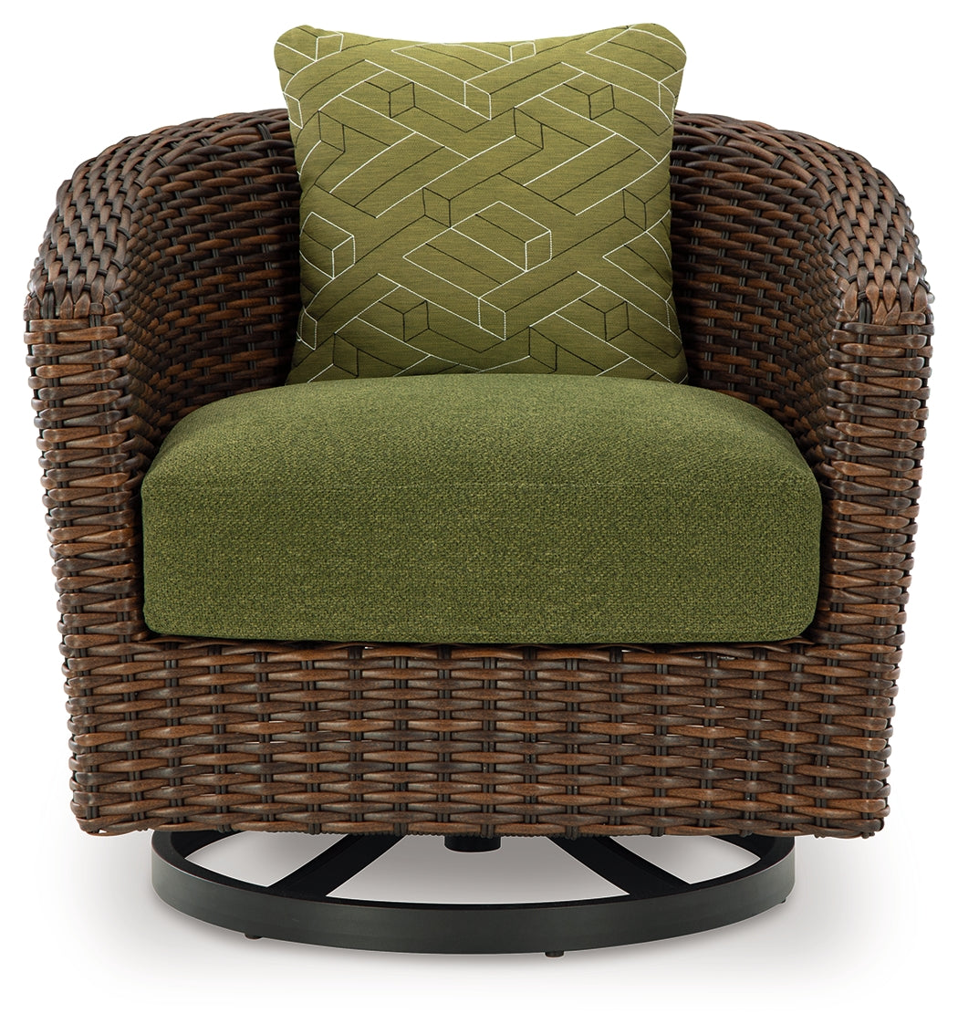 Horizon Hall Outdoor Sofa, 2 Lounge Chairs, Ottoman and Coffee Table - P572P3