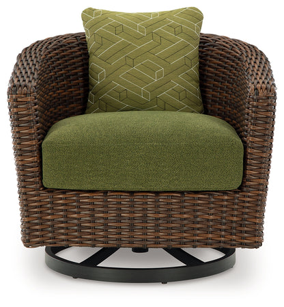 Horizon Hall Outdoor Sofa, 2 Lounge Chairs, Ottoman and Coffee Table - P572P3