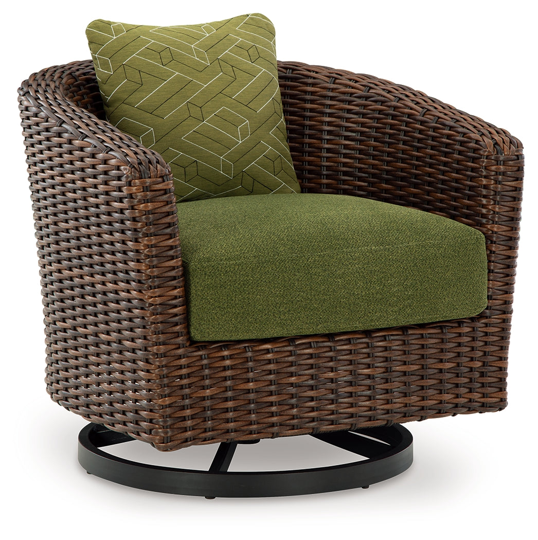 Horizon Hall Outdoor Sofa, 2 Lounge Chairs, Ottoman and Coffee Table - P572P3