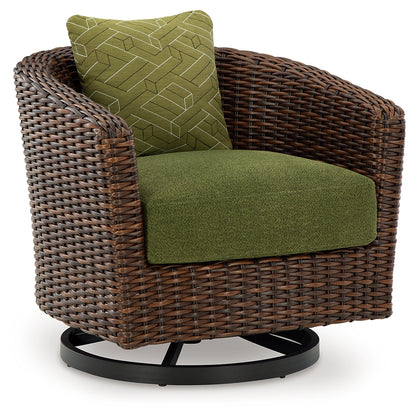 Horizon Hall Outdoor Sofa, 2 Lounge Chairs, Ottoman and Coffee Table - P572P3