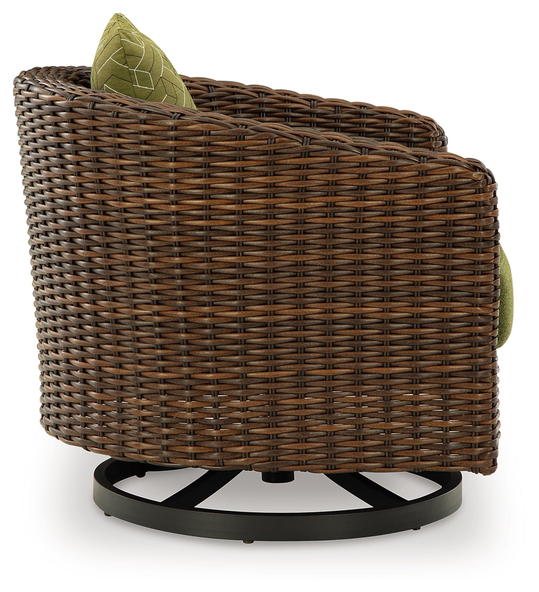 Horizon Hall Outdoor Sofa, 2 Lounge Chairs, Ottoman and Coffee Table - P572P3