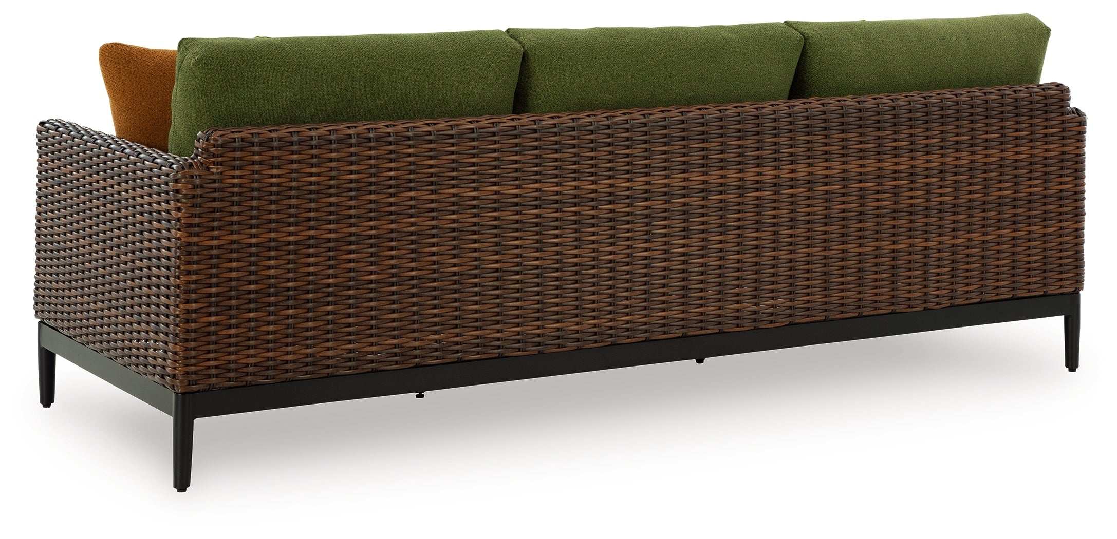 Horizon Hall Outdoor Sofa and Loveseat in Brown/Green from Ashley - Luna Furniture