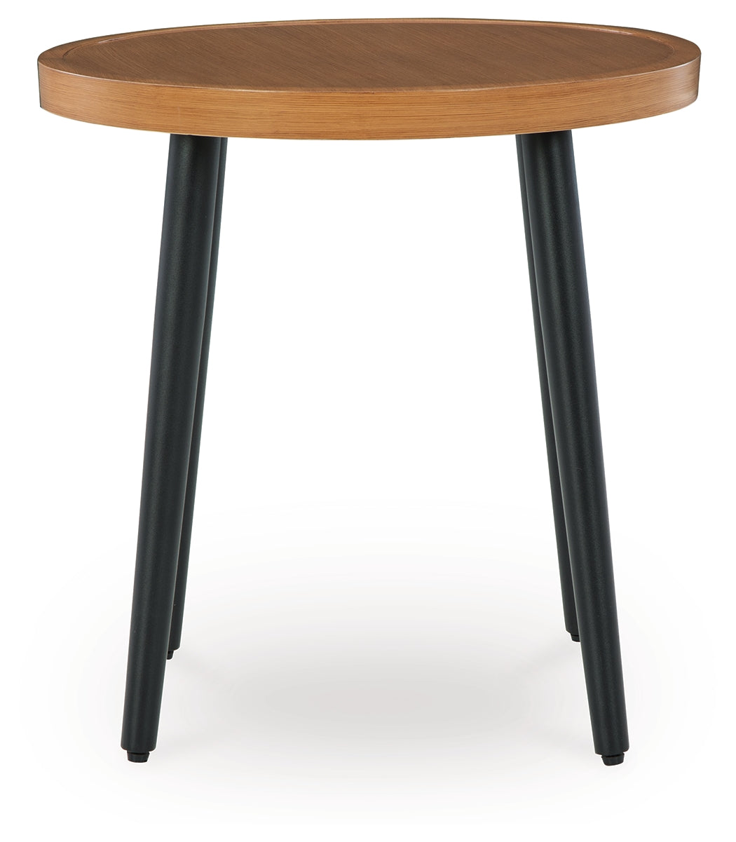Horizon Hall Two-tone Brown Outdoor End Table - P572-706