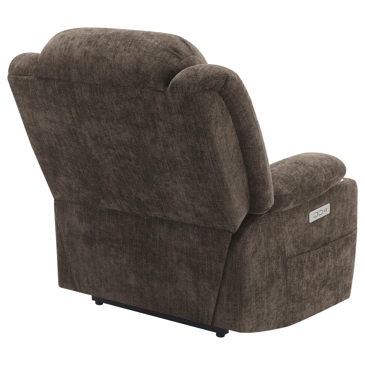 Houston Upholstered Power Lift Recliner Chair Dark Brown - 603233P