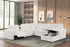 Hunter White Sectional (W/ Bluetooth Speaker & Pull-Out Bed) - HUNTER WHITE