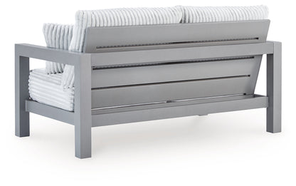 Hurley Park Gray Outdoor Loveseat with Cushion - PCP695-835