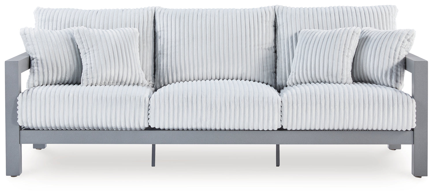 Hurley Park Gray Outdoor Sofa with Cushion - PCP695-838