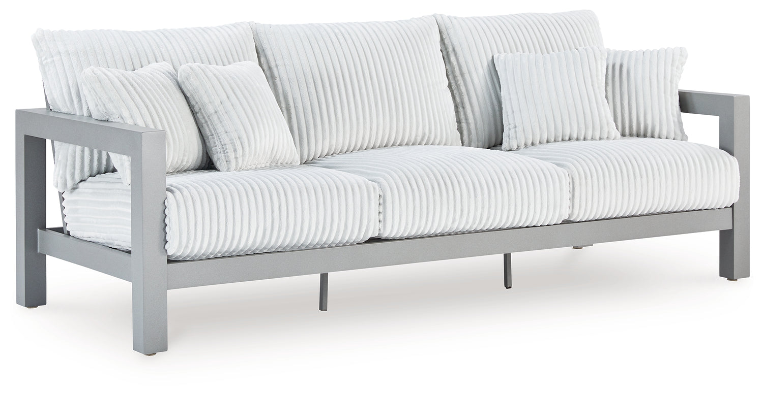 Hurley Park Gray Outdoor Sofa with Cushion - PCP695-838