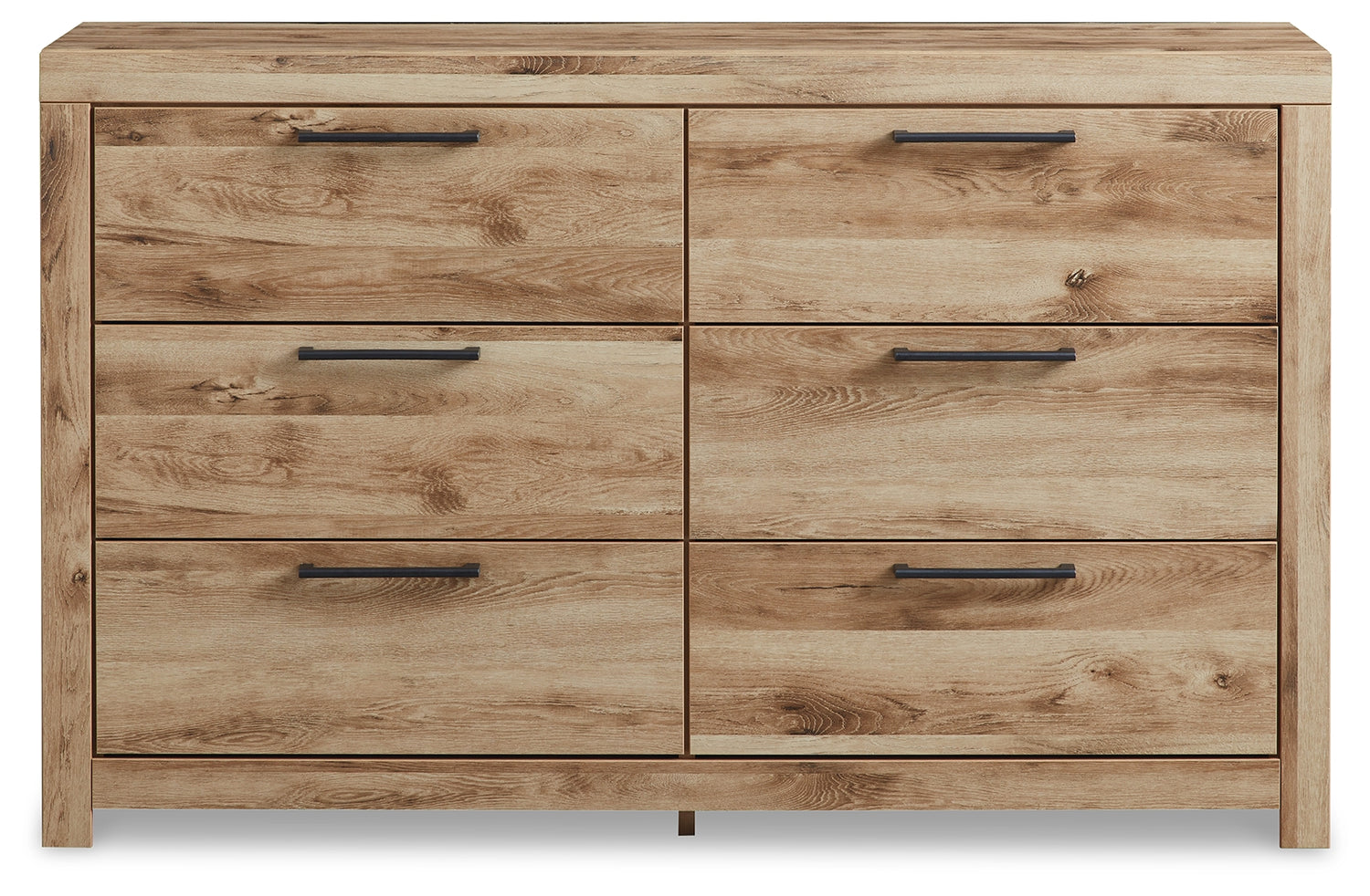 Hyanna Tan Brown King Panel Storage Bed, Dresser and 2 Nightstands - B1050B40