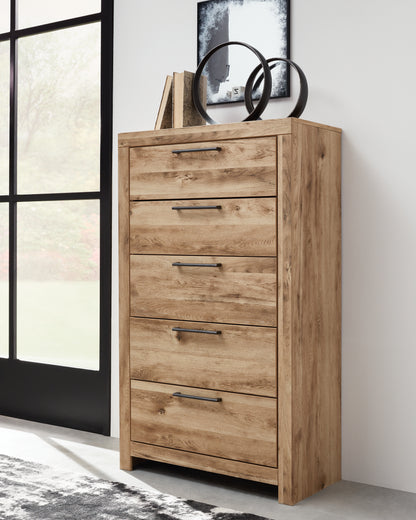 Hyanna Tan Brown Queen Panel Storage Bed and Chest - B1050B51