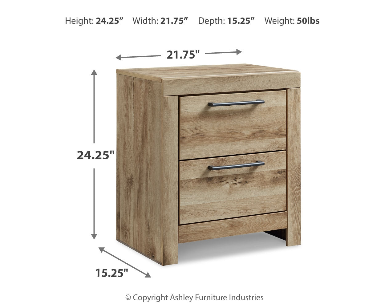 Hyanna Twin Panel Headboard with Mirrored Dresser, Chest and Nightstand in Tan Brown - PKG015276