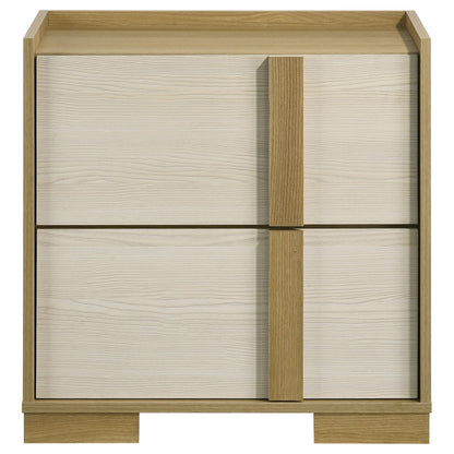 Hyland 2-drawer Nightstand Bedside Table Natural - 215652