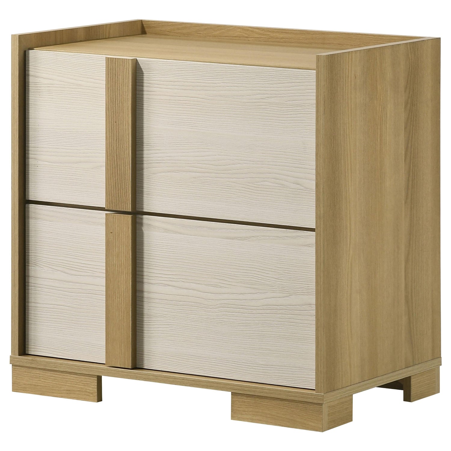 Hyland 2-drawer Nightstand Bedside Table Natural - 215652