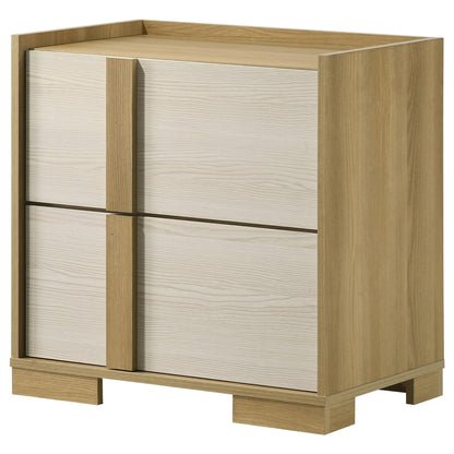 Hyland 2-drawer Nightstand Bedside Table Natural - 215652