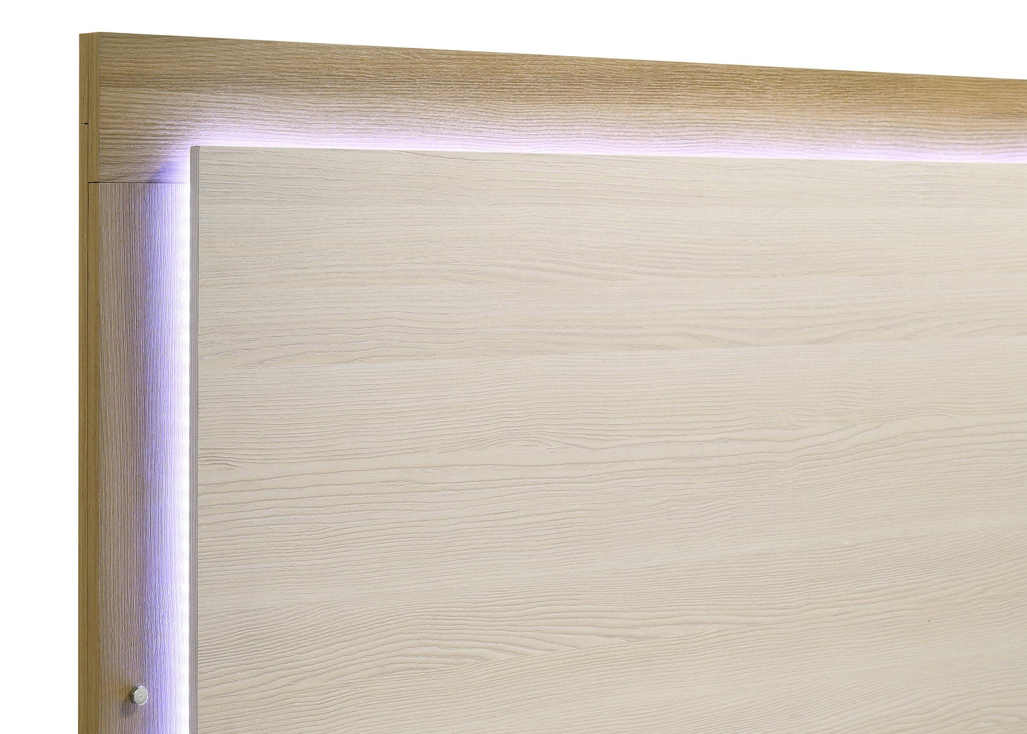 Hyland Eastern King Panel Bed LED Headboard Natural - 215651KE