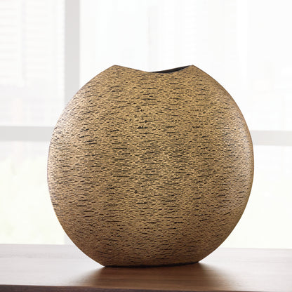 Iansboro Antique Gold Finish Vase - A2000696