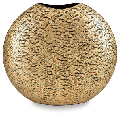 Iansboro Antique Gold Finish Vase - A2000696
