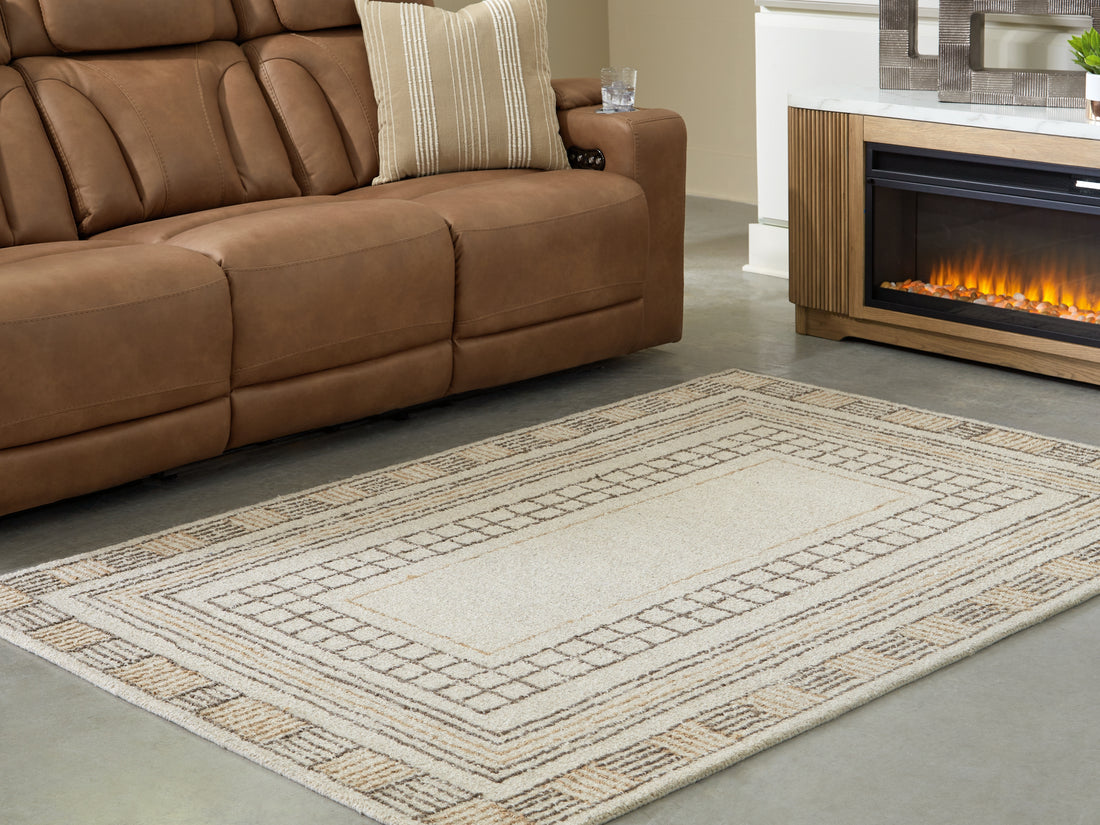 Idaman Taupe/Brown Medium Rug - R407292