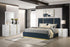 Ines 4-piece Queen Bedroom Set Navy and White High Gloss - 223091NVYQ-S4