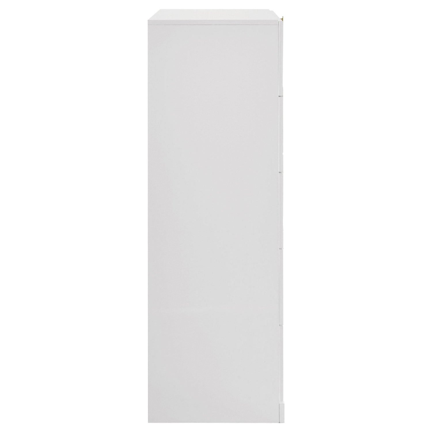 Ines 5-drawer Bedroom Chest of Drawers White High Gloss - 223095