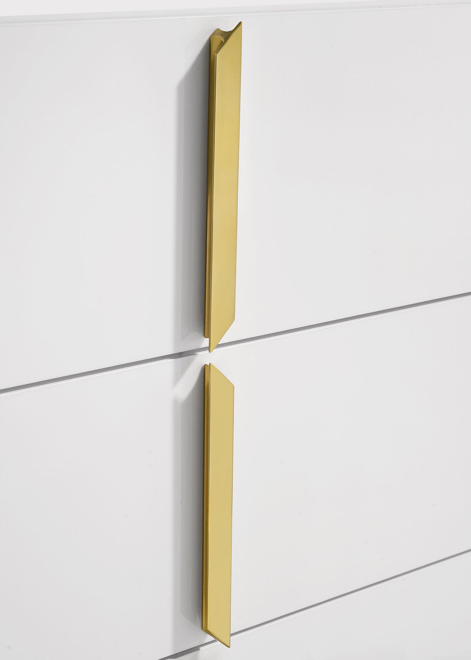 Ines 5-drawer Bedroom Chest of Drawers White High Gloss - 223095