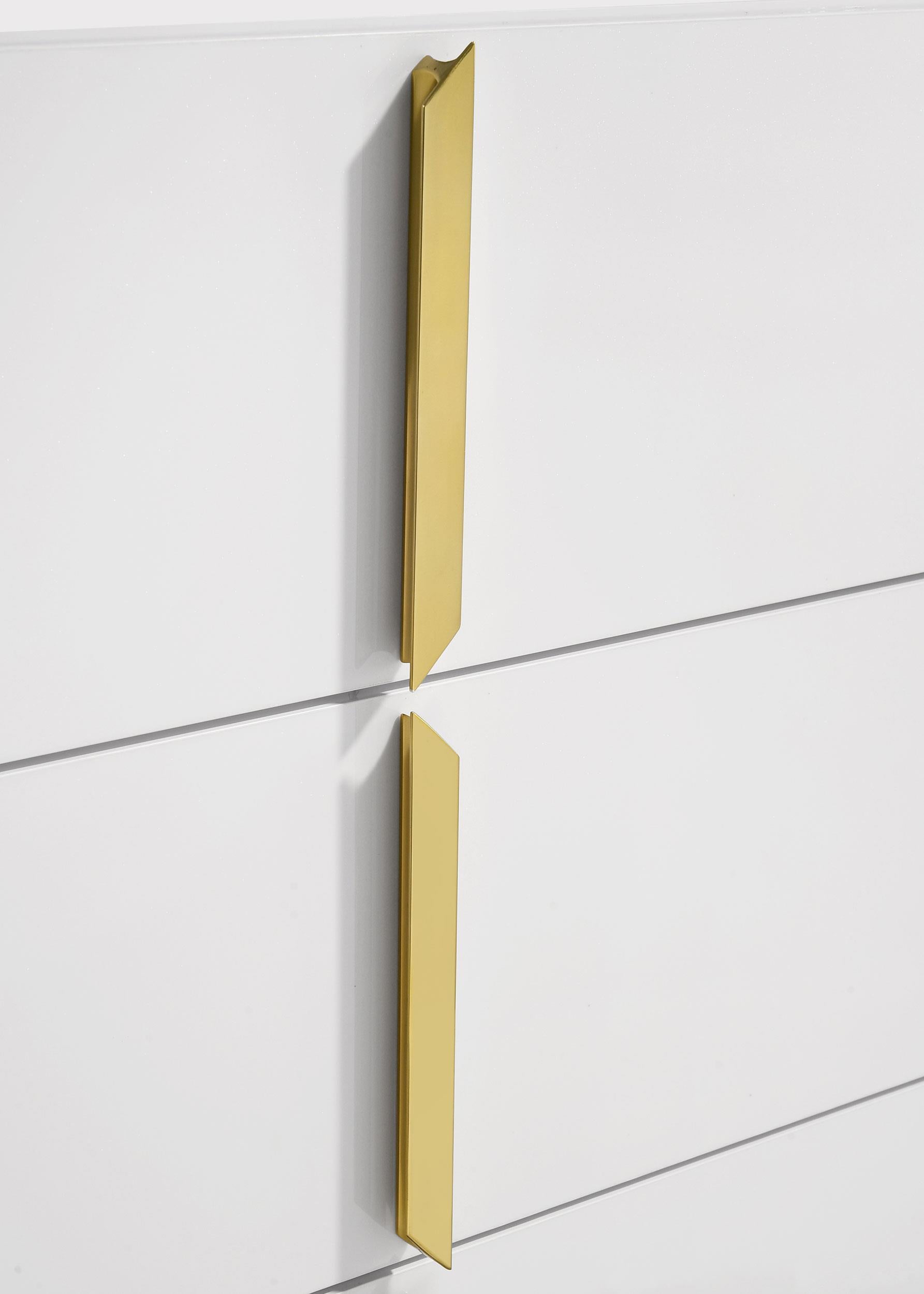 Ines 6-drawer Bedroom Dresser Cabinet White High Gloss - 223093