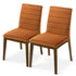 Ines Burnt Orange Velvet Dining Chair (Set Of 2) - DCH00401201