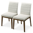 Ines White Boucle Dining Chair (Set Of 2) - DCH00401202