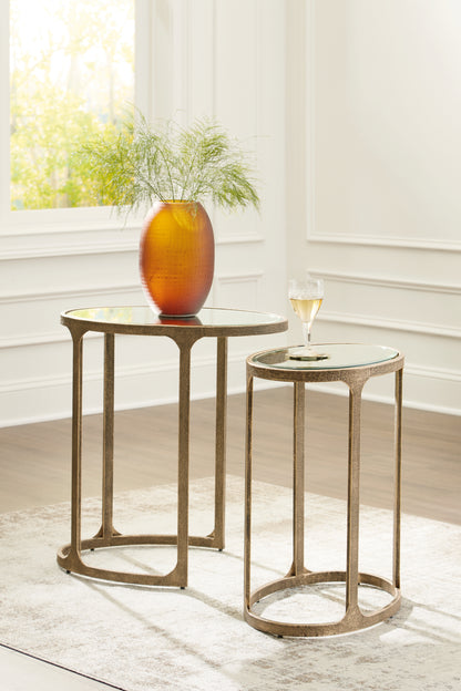 Irmaleigh Antique Black Accent Table (Set of 2) - A4000624