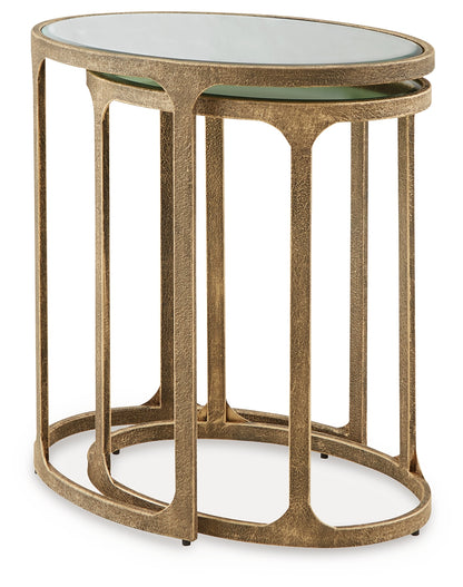 Irmaleigh Antique Black Accent Table (Set of 2) - A4000624