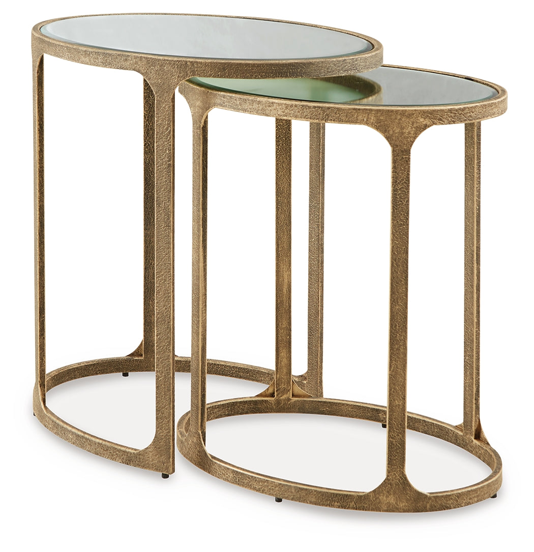 Irmaleigh Antique Black Accent Table (Set of 2) - A4000624