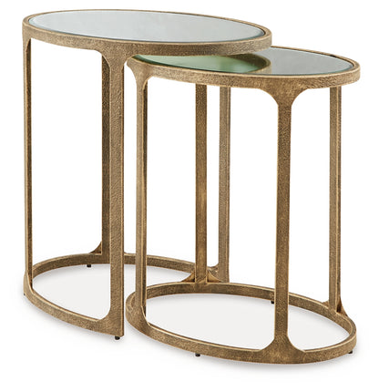 Irmaleigh Antique Black Accent Table (Set of 2) - A4000624