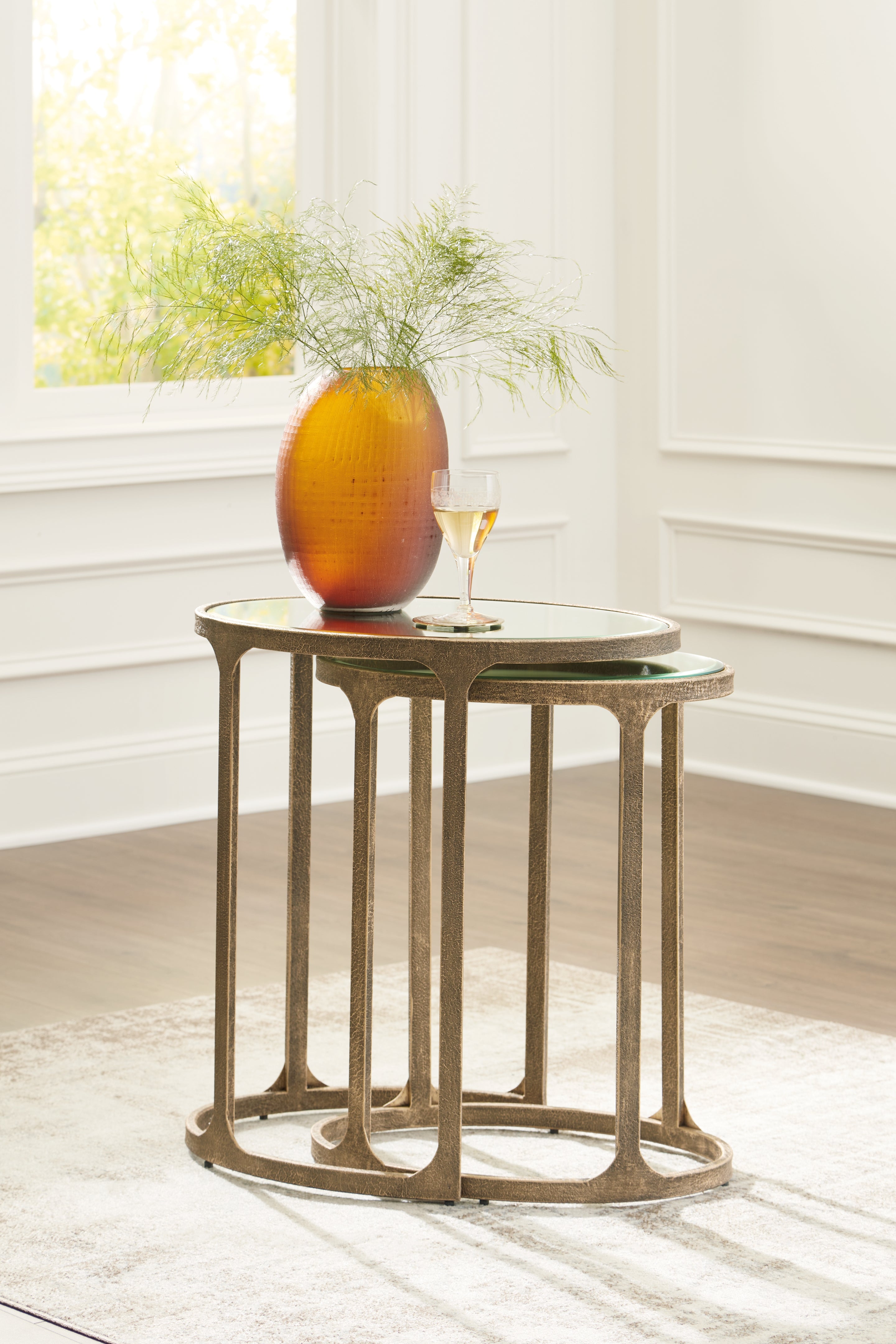 Irmaleigh Antique Black Accent Table (Set of 2) - A4000624