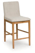 Isanti Light Brown Counter Height Barstool (Set of 2), Set of 2 - D752-124