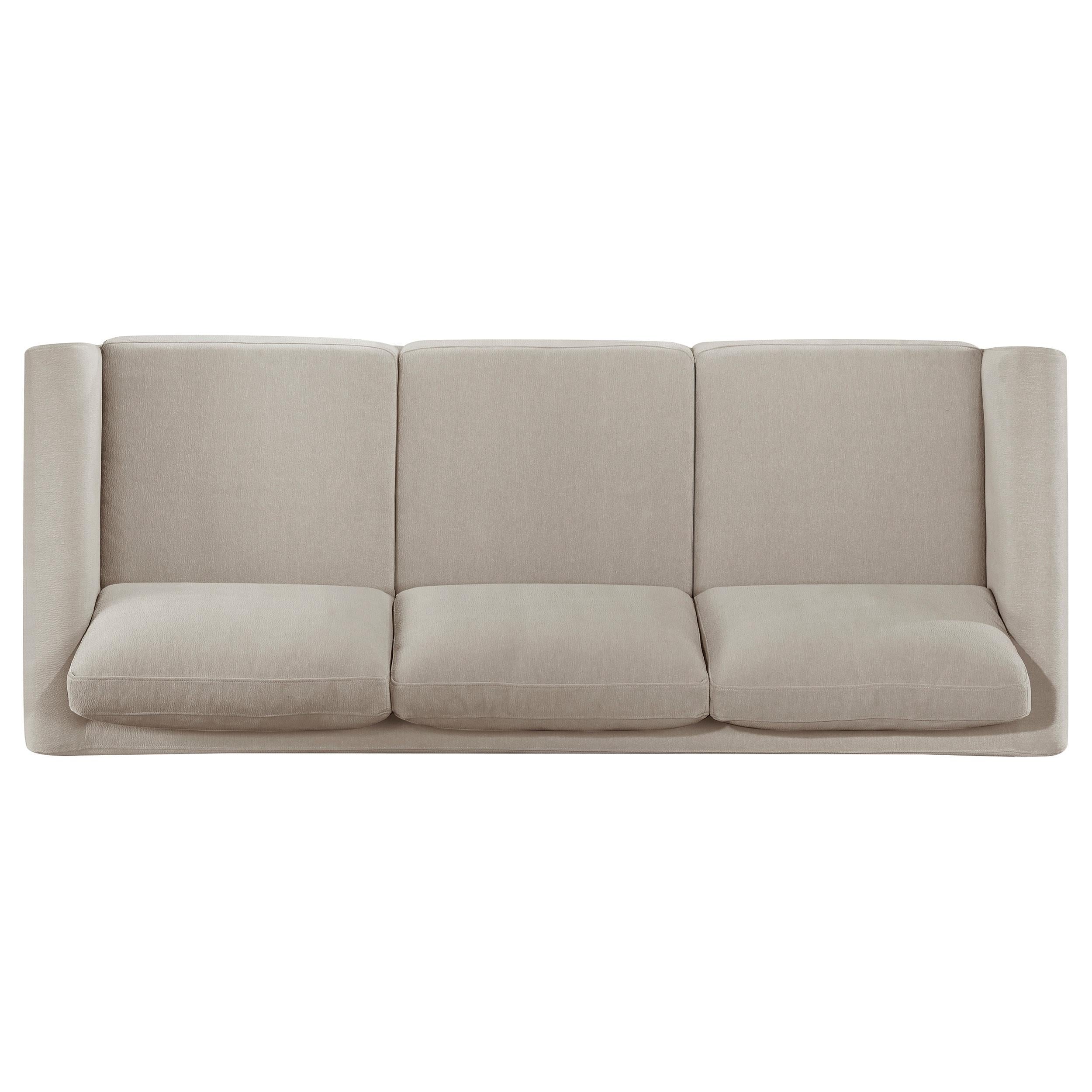 Islington 2-piece Upholstered Panel Arm Sofa Set Taupe - 511101-S2