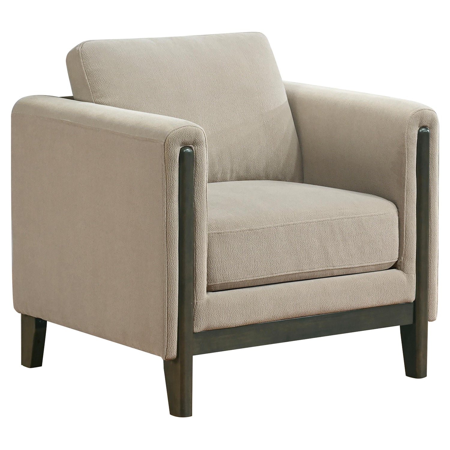 Islington 3-piece Upholstered Panel Arm Sofa Set Taupe - 511101-S3