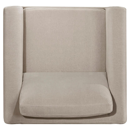 Islington 3-piece Upholstered Panel Arm Sofa Set Taupe - 511101-S3