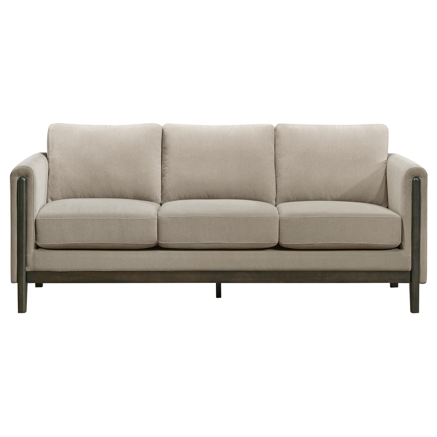 Islington 3-piece Upholstered Panel Arm Sofa Set Taupe - 511101-S3