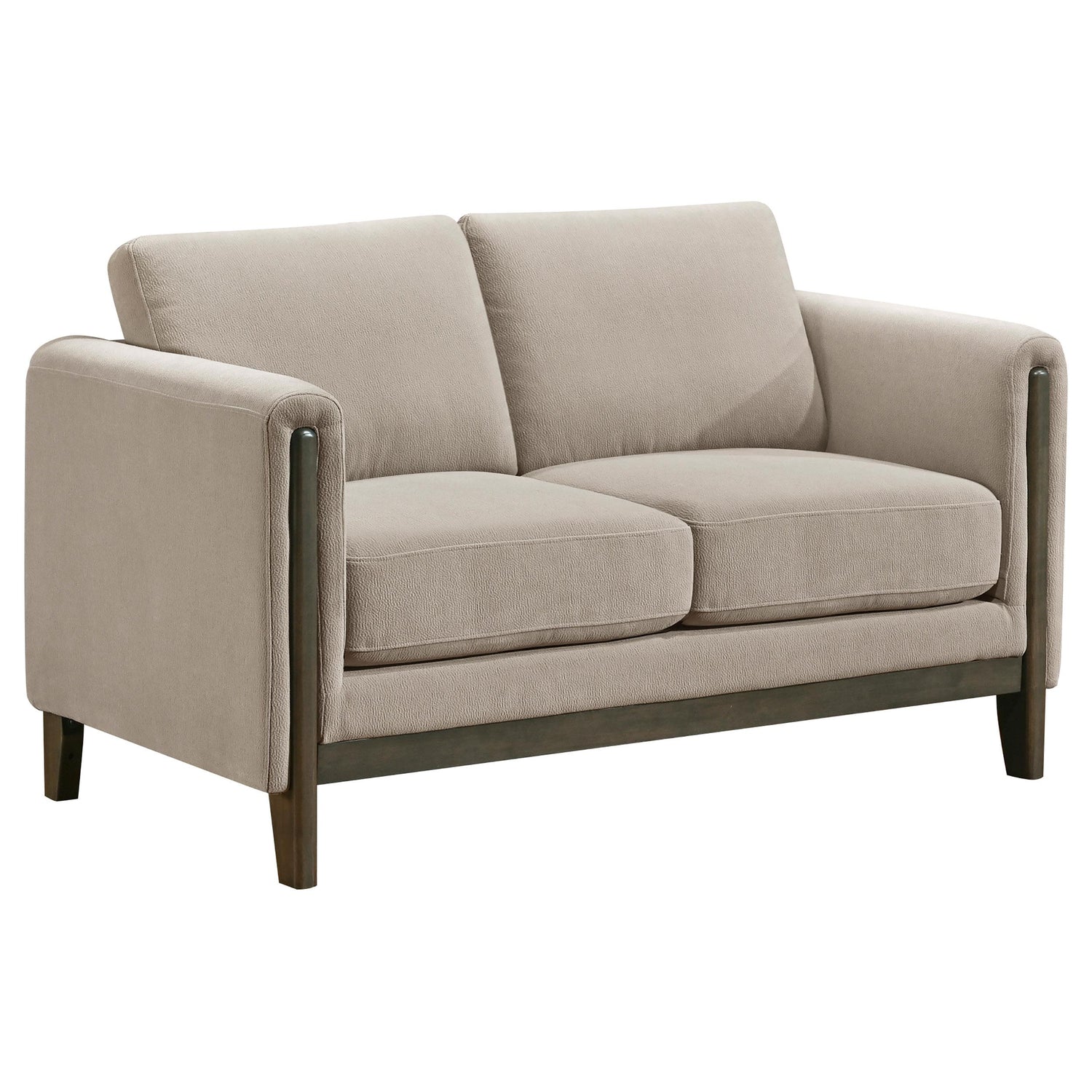Islington 3-piece Upholstered Panel Arm Sofa Set Taupe - 511101-S3