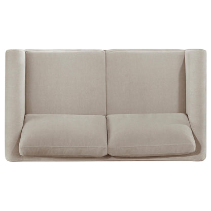 Islington 3-piece Upholstered Panel Arm Sofa Set Taupe - 511101-S3