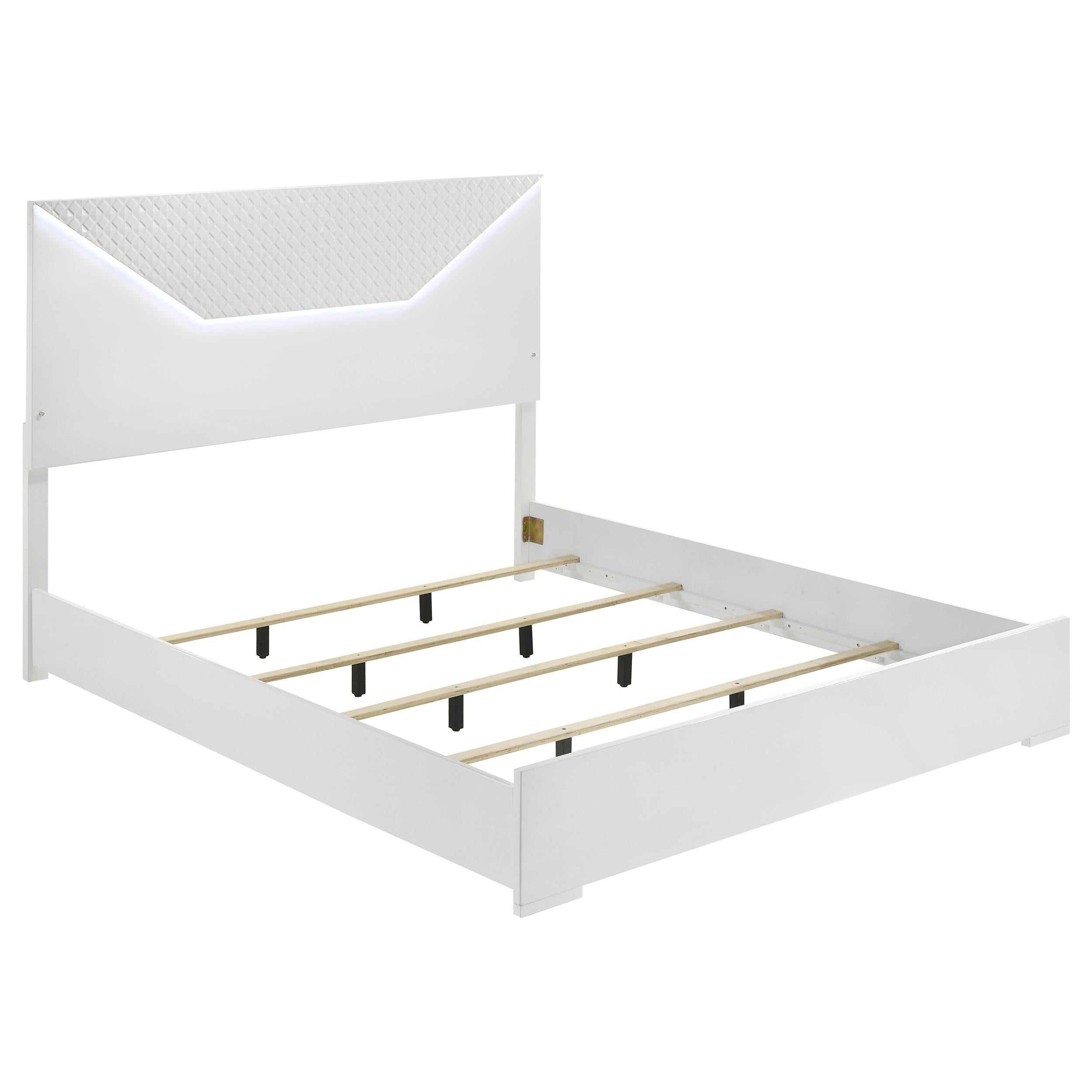 Ives 4-piece Queen Bedroom Set White High Gloss - 224941Q-S4