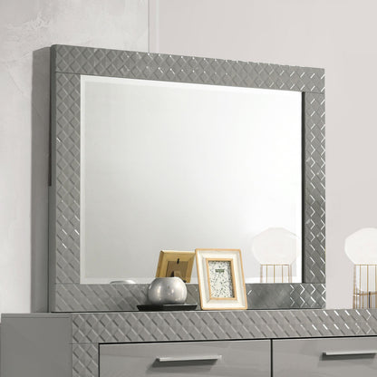 Ives Dresser Mirror Grey High Gloss - 224974