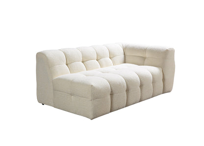 Ivy Ivory Boucle LAF 110" Sectional - IVYIVORY-LSEC
