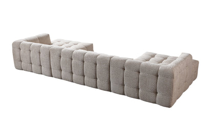Ivy Sand Boucle Double Chaise 146" Sectional - IVYSAND-USEC