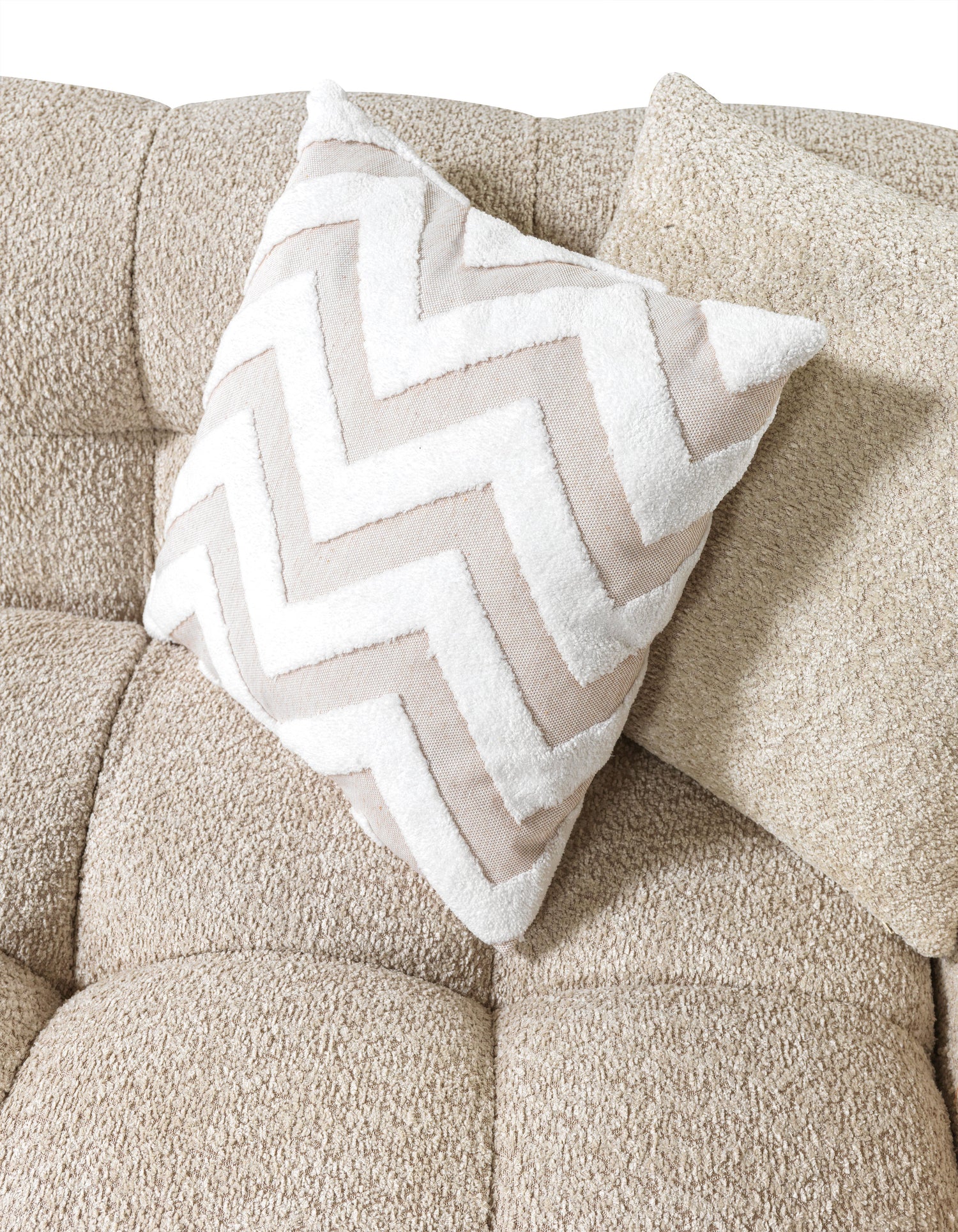 Ivy Sand Boucle LAF 110" Sectional - IVYSAND-LSEC