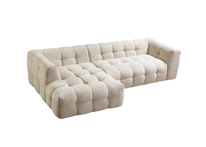 Ivy Sand Boucle LAF 110" Sectional - IVYSAND-LSEC