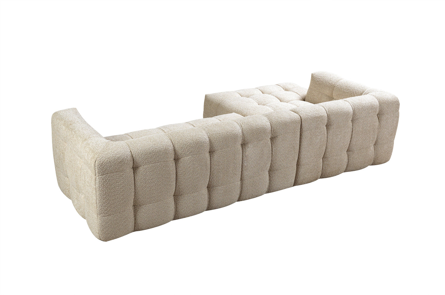 Ivy Sand Boucle LAF 110" Sectional - IVYSAND-LSEC