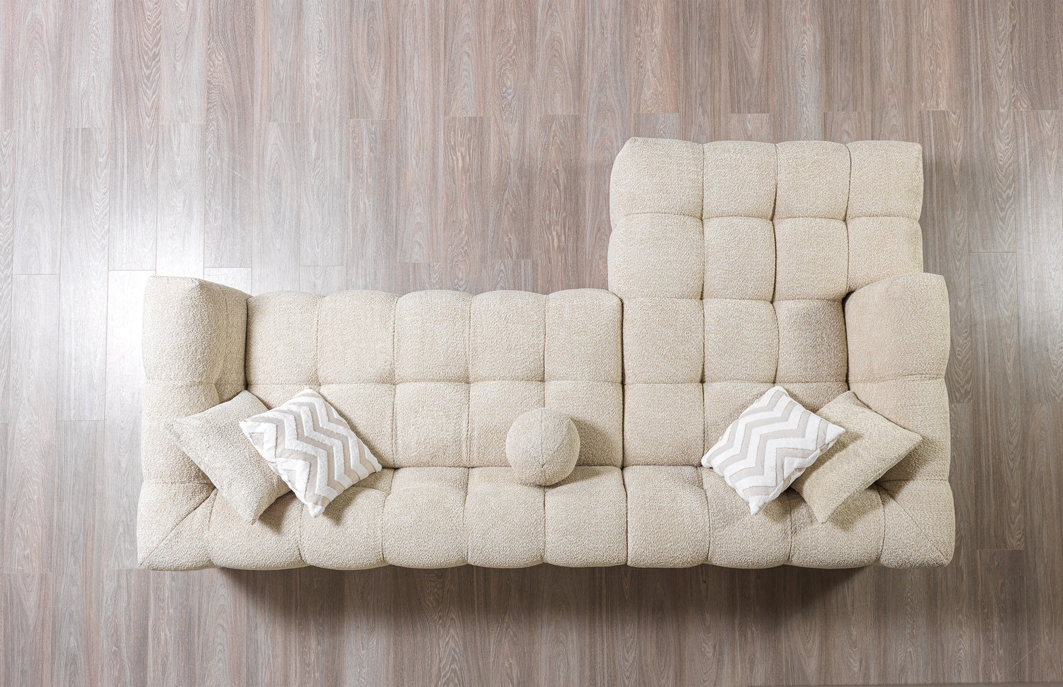 Ivy Sand Boucle LAF 110" Sectional - IVYSAND-LSEC